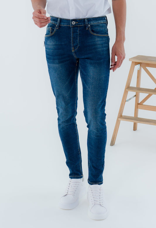 Jeans Homme Skinny Bleu denim
