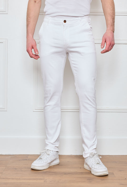 Pantalon Chino Blanc