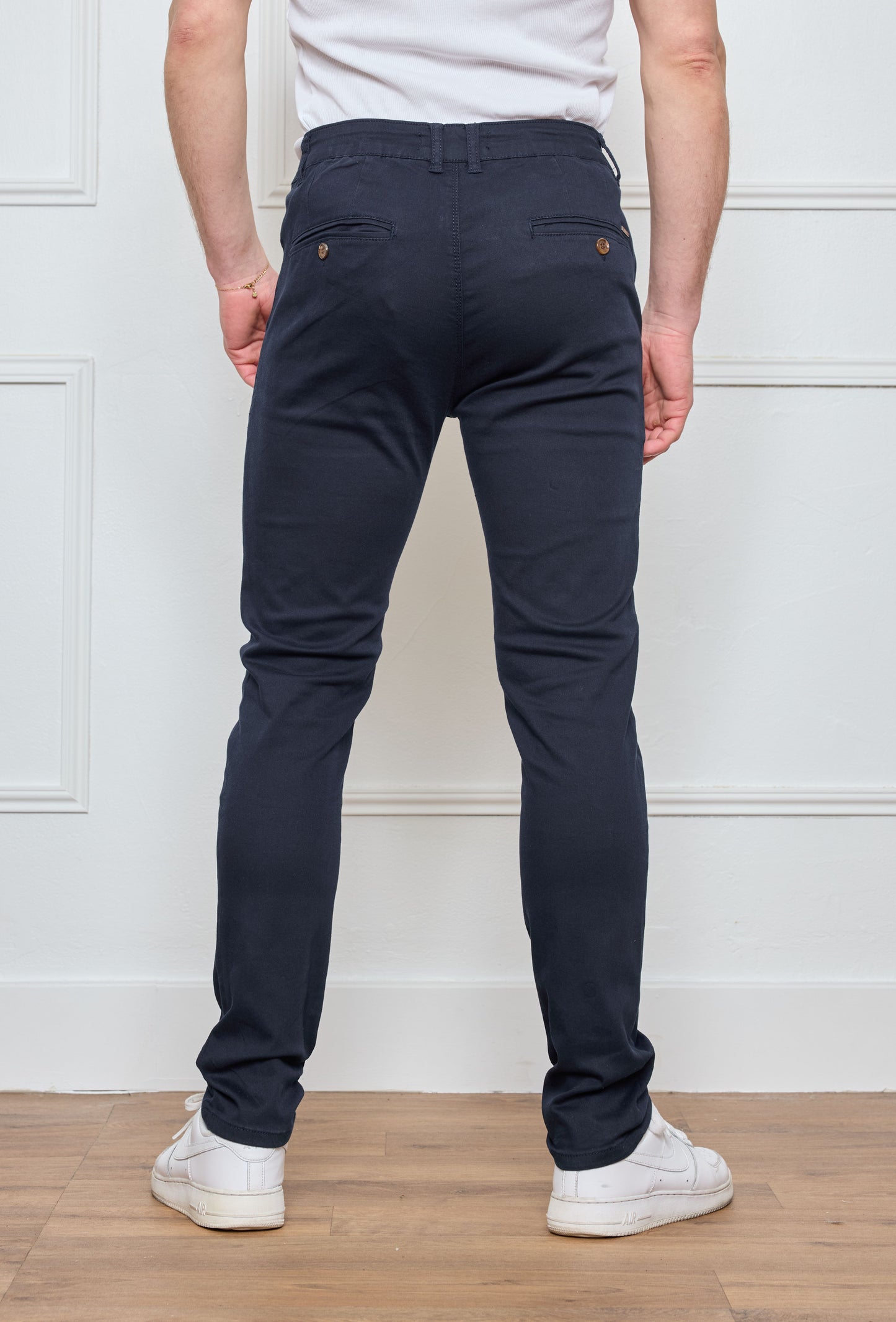 Pantalon Chino Bleu Marine