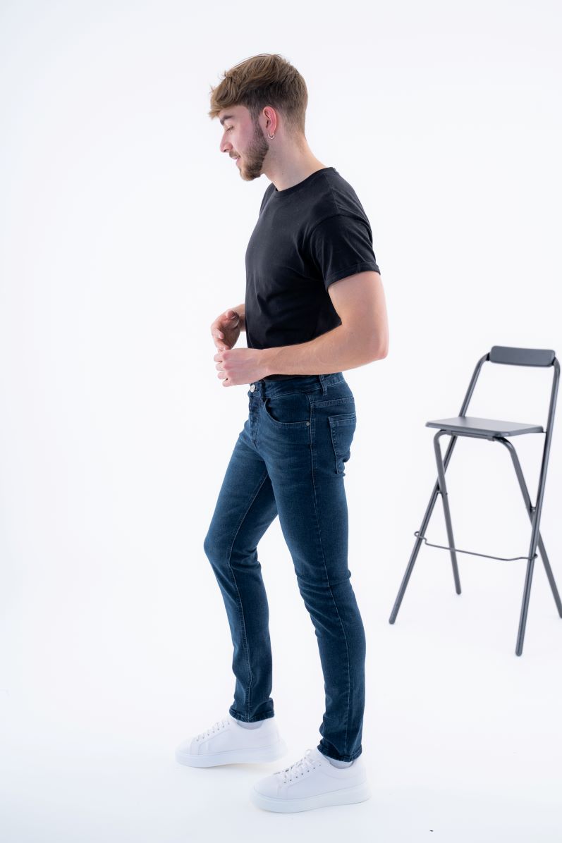 Jeans Homme Slim Bleu Brut