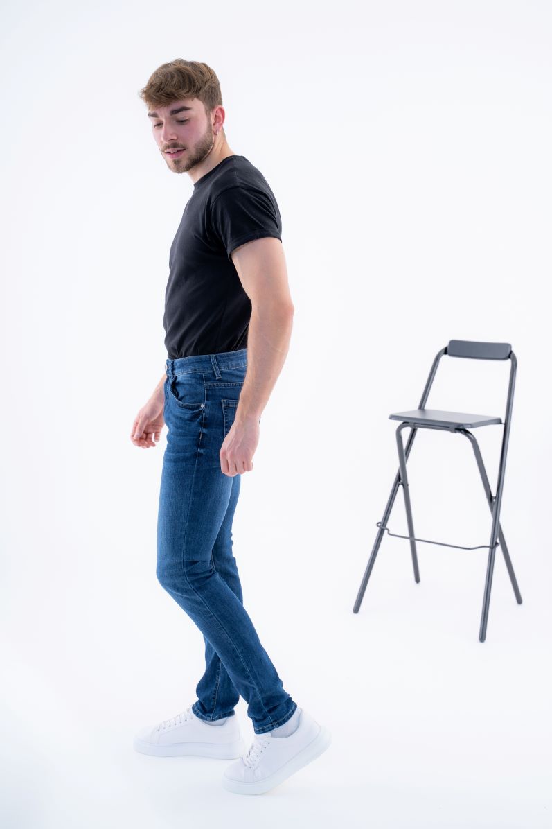 Jeans Homme Slim Bleu Denim
