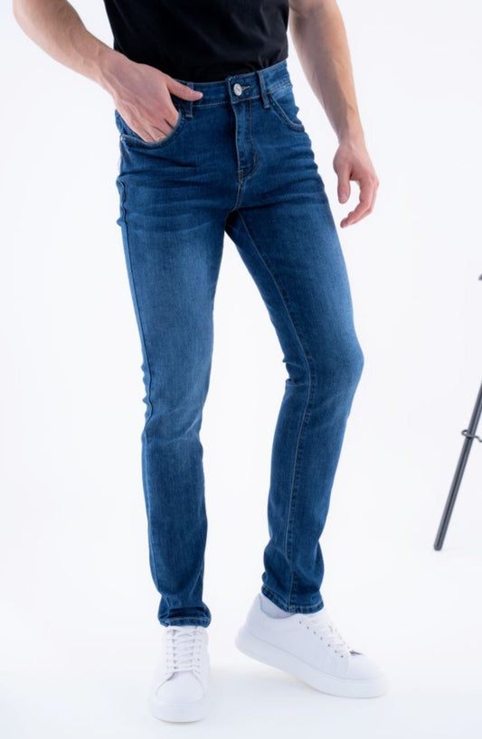 Jeans Homme Slim Bleu Denim