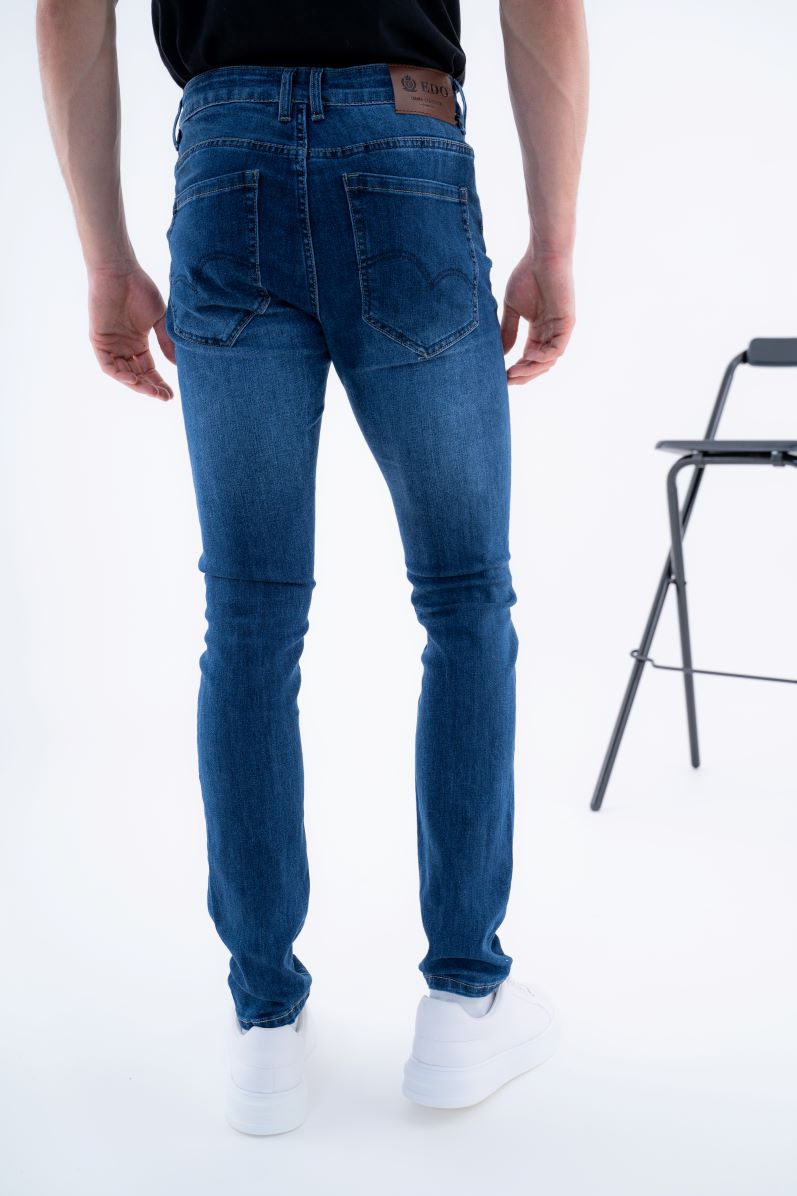 Jeans Homme Slim Bleu Denim