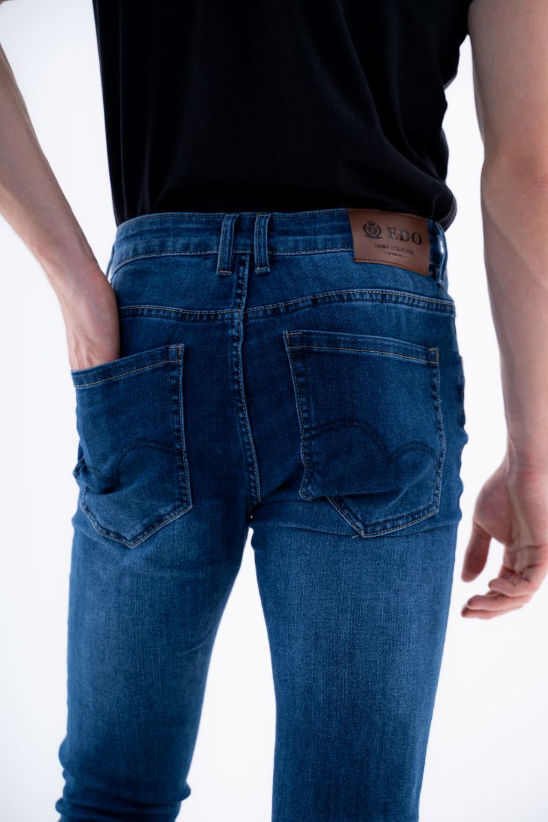 Jeans Homme Slim Bleu Denim