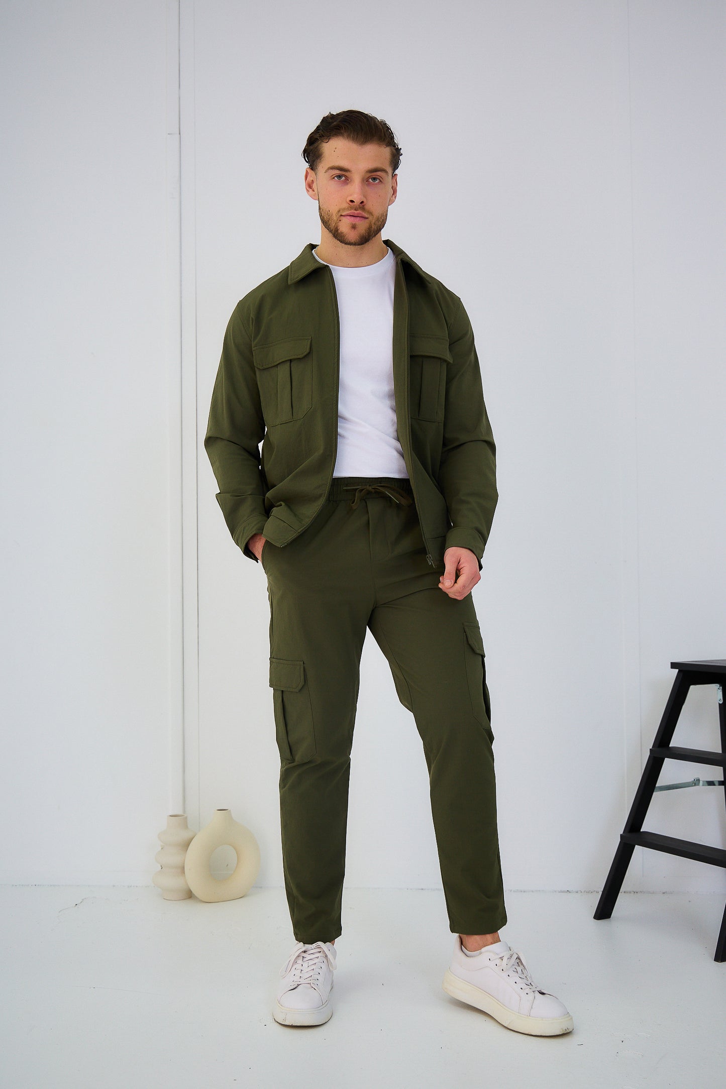 Ensemble Veste et Pantalon Cargo de Couleur