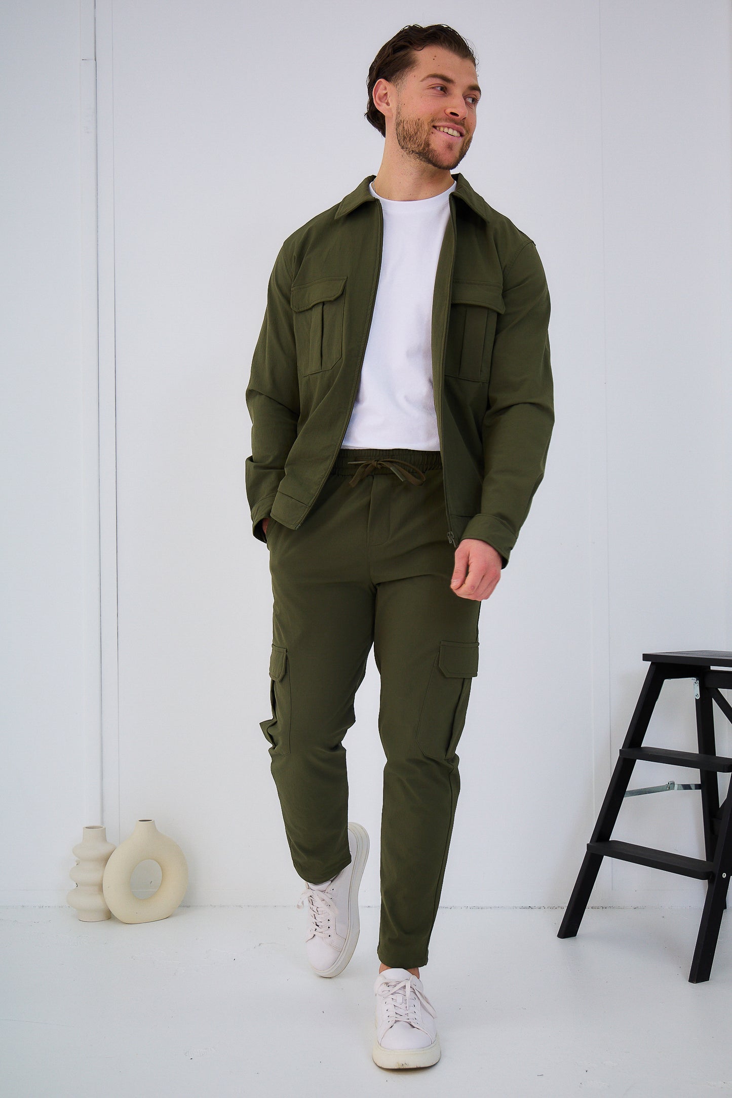 Ensemble Veste et Pantalon Cargo de Couleur