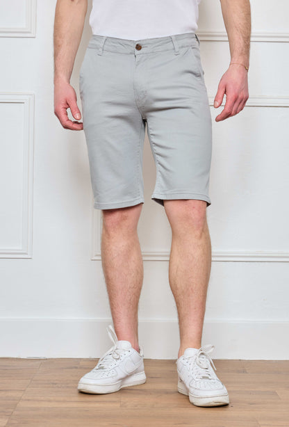 Short Chino Gris Perle