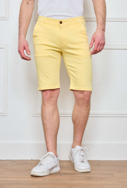 Short Chino Jaune Citron