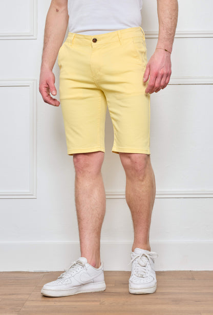 Short Chino Jaune Citron