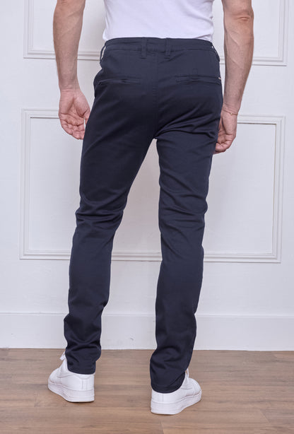 Pantalon Chino Bleu Marine
