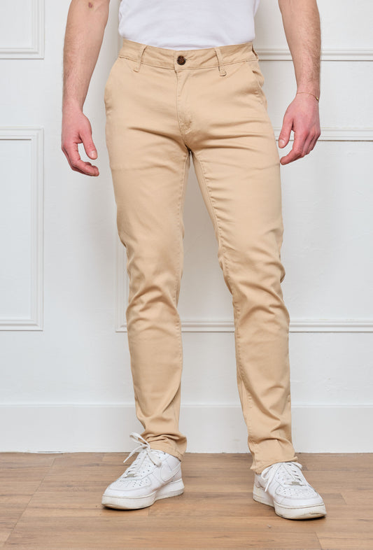 Pantalon Chino Beige