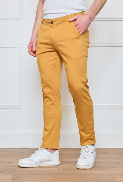 Pantalon Chino Moutarde
