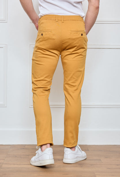 Pantalon Chino Moutarde