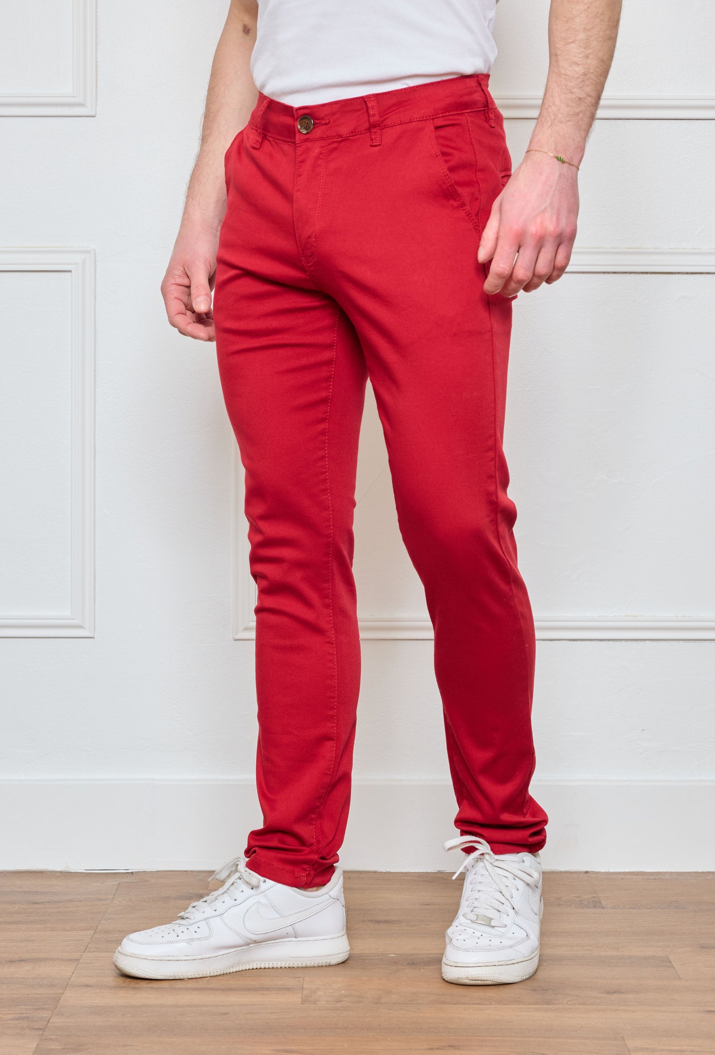 Pantalon Chino  Rouge