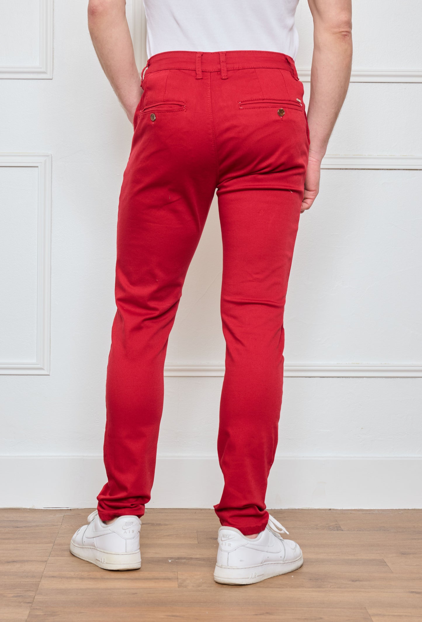 Pantalon Chino  Rouge