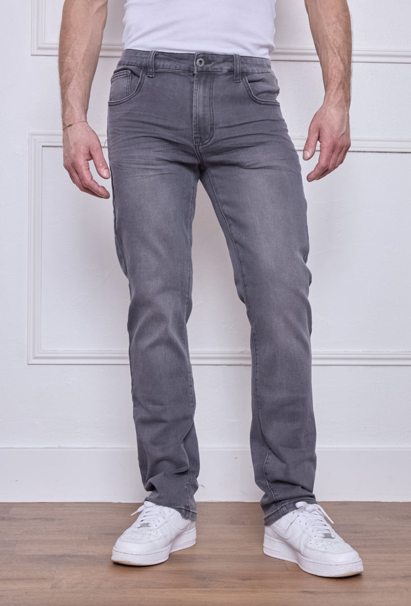 Jeans  Regular - Gris Délavé M273