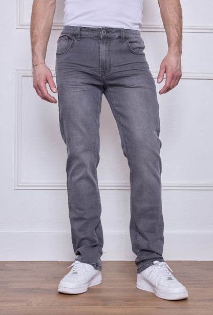 Jeans  Regular - Gris Délavé M273