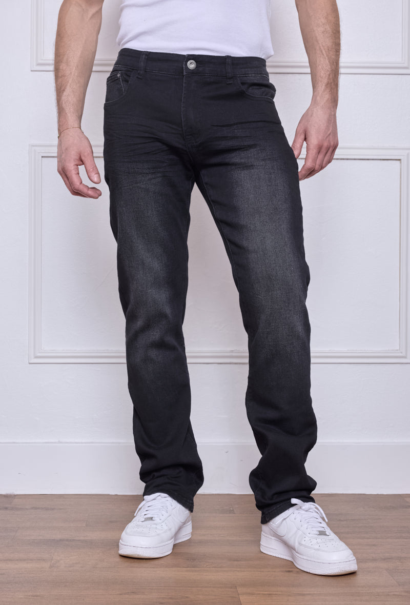 Jeans  Régular - Noir délavé M277