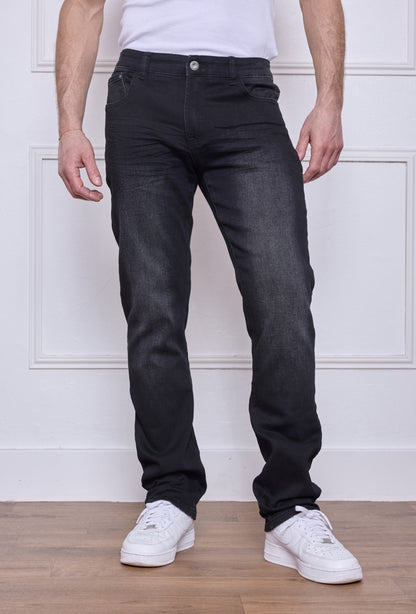 Jeans  Régular - Noir délavé M277
