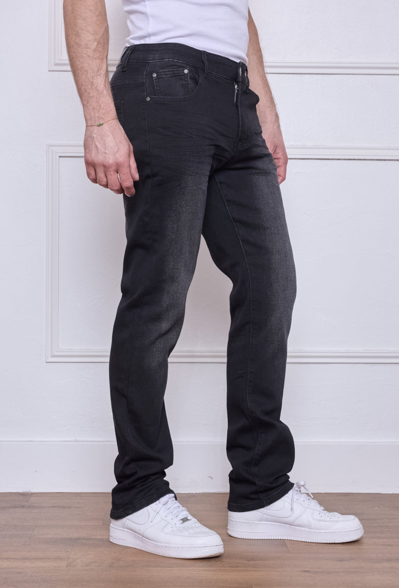 Jeans  Régular - Noir délavé M277