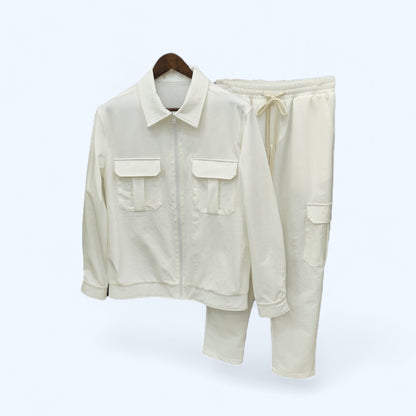 Ensemble Veste et Pantalon Cargo de Couleur