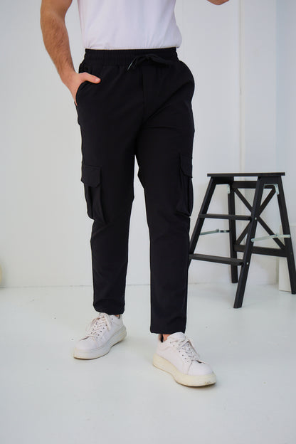 Ensemble Veste boutonnée et Pantalon Cargo Couleur